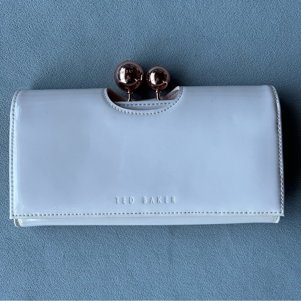 Ted Baker ~ Bobble Matinee Wallet ~ Patent Leather